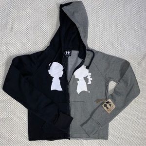 BOY MEETS GIRL Half & Half Recycled Yarn Coco Hoodie Size S